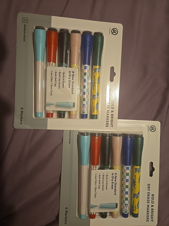 U-BRANDS Other - Bold & Bright Dry Erase Marker Set - Multicolor (Pack of 2)